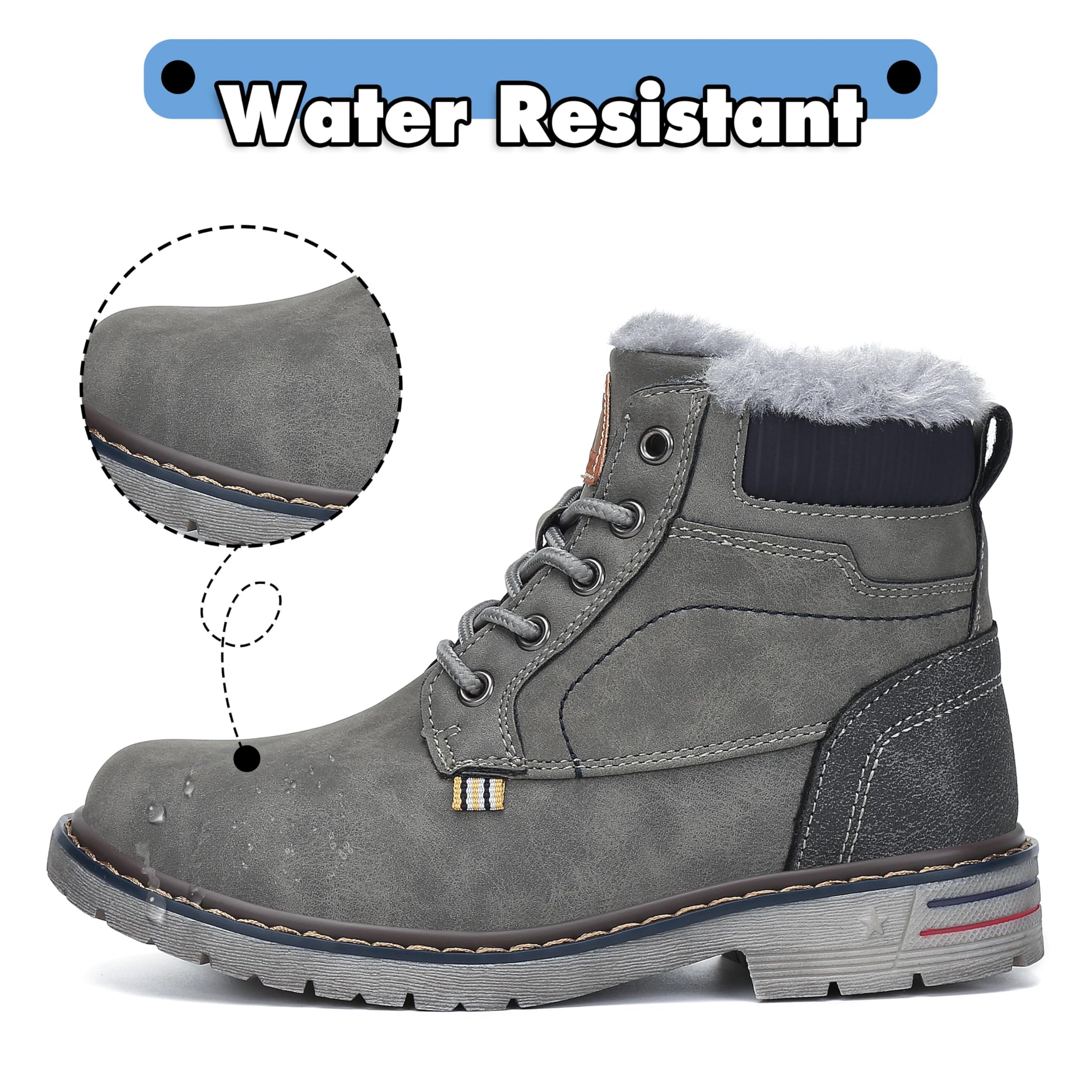 Mishansha Bambino Stivali da Neve Ragazzo Ragazza Inverno Antiscivolo Caldo Scarpe Unisex, GR.24-36