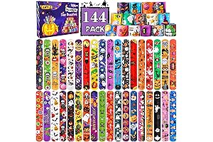 144 PCS Halloween Slap Bracelets