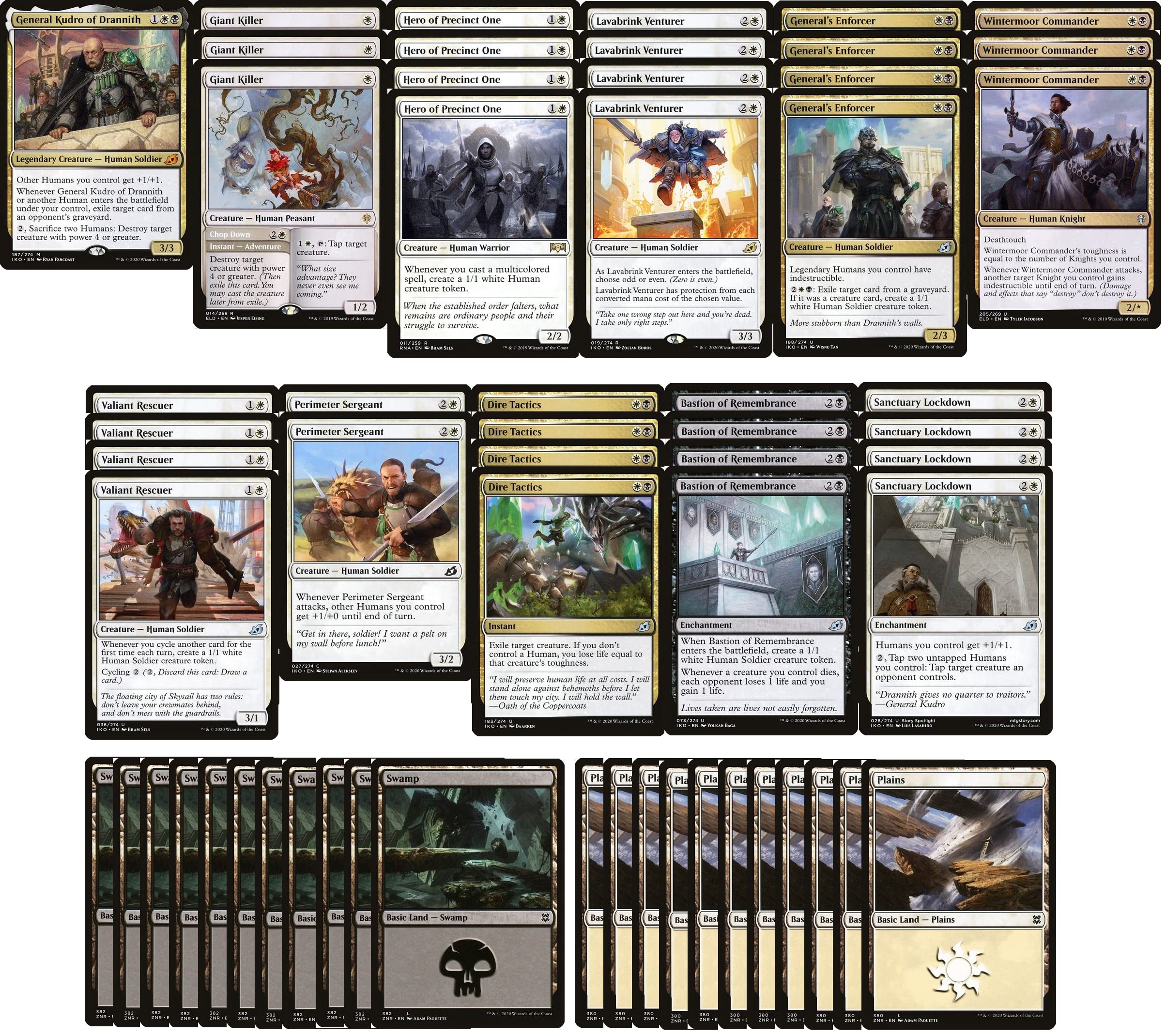 Amazon.com: Elite Orzhov Humans Deck - Black White - Very Powerful - Modern  Legal - Custom Built - Magic The Gathering - MTG