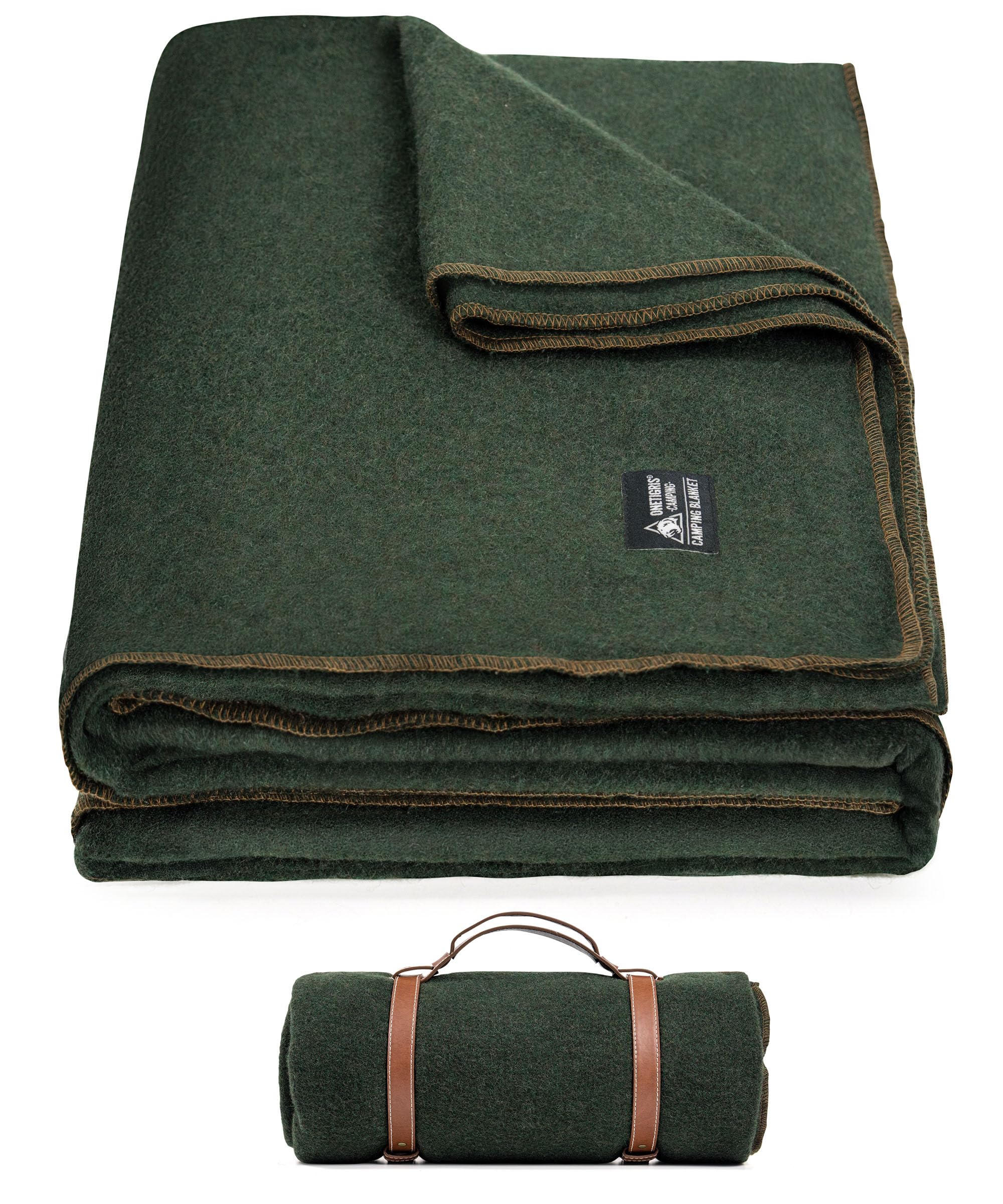 Amazon.co.jp: OneTigris Camping ウール ブランケット キャンプ毛布