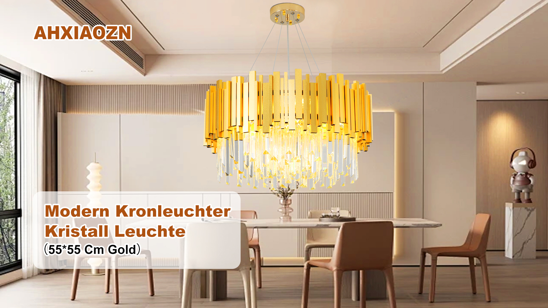 A1A9 Moderne kristallen kroonluchter, plafondlampen, heldere K9 kristal, chroom, inbouwverlichting, elegante ronde led-hanglamp voor woonkamer, eetkamer, slaapkamer, lounge (diameter 40 cm A1A9 Moderne kristallen kroonluchter, plafondlampen, heldere K9 kristal, chroom, inbouwverlichting, elegante ronde led-hanglamp voor woonkamer, eetkamer, slaapkamer, lounge (diameter 40 cm