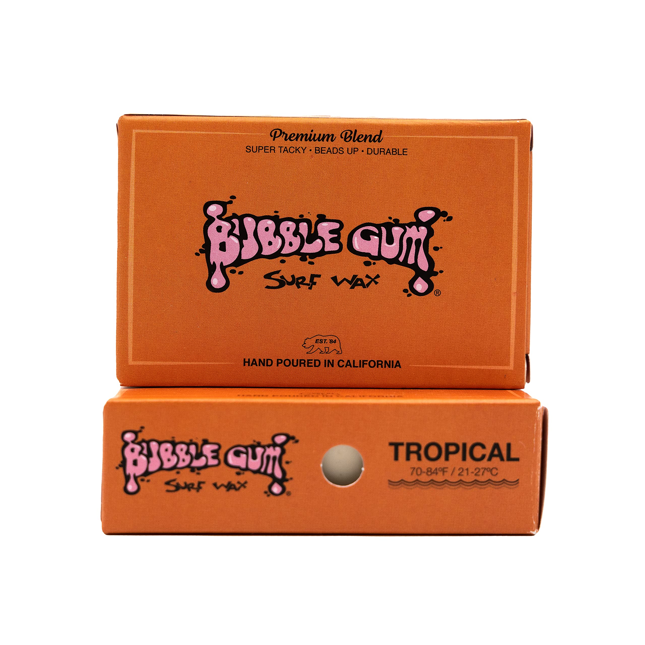 Pack De 6 Sticks De Wax à Surf Bubble Gum – Premium Blend Tropical, Neuf