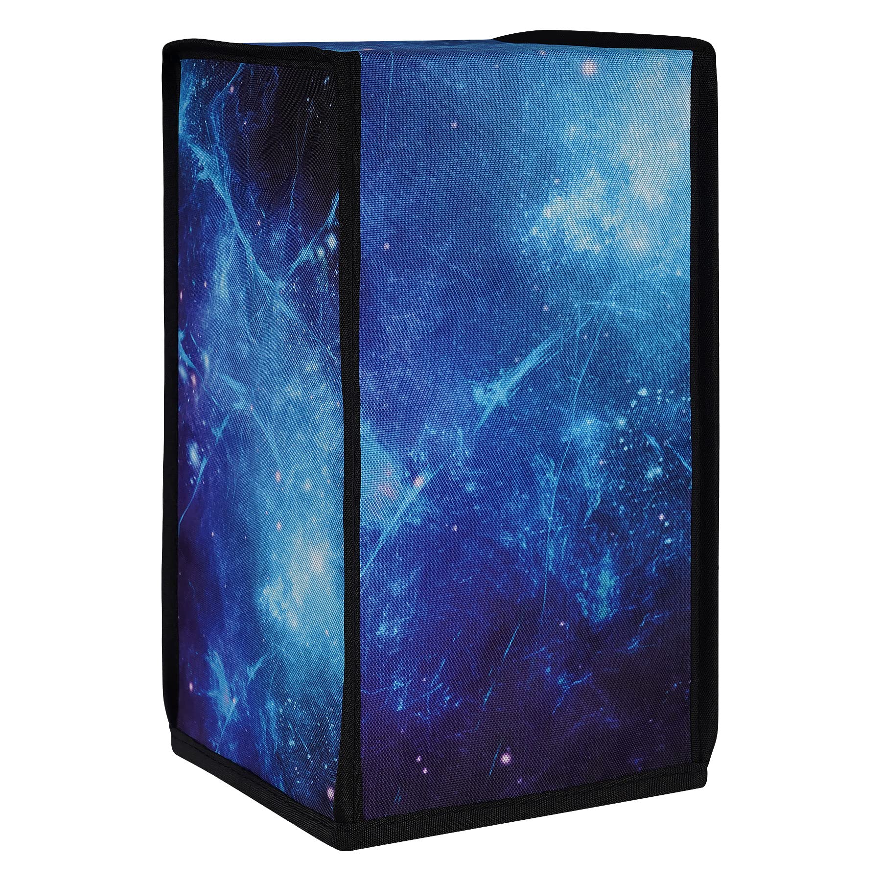 PlayVital Housse Protection pour Xbox Series X Console Anti-Poussière,Cover Protege pour Xbox Series X Accessoires Cache Poussière Nylon,Bleue Nébuleuse-Vertical