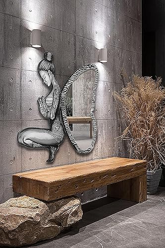 Miniatura 3 de Espejo de pared  Elegante espejo de tocador para decoración del hogar  Ideal para baño, dormitorio y sala de estar  Mejora tu espacio con un diseño