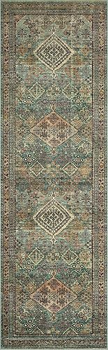 Miniatura 8 de Loloi x Magnolia Home by Joanna Gaines Sinclair SIN-03 Collection Alfombra lavable a máquina, turquesamulticolor, 7'-6" x 9'-6"