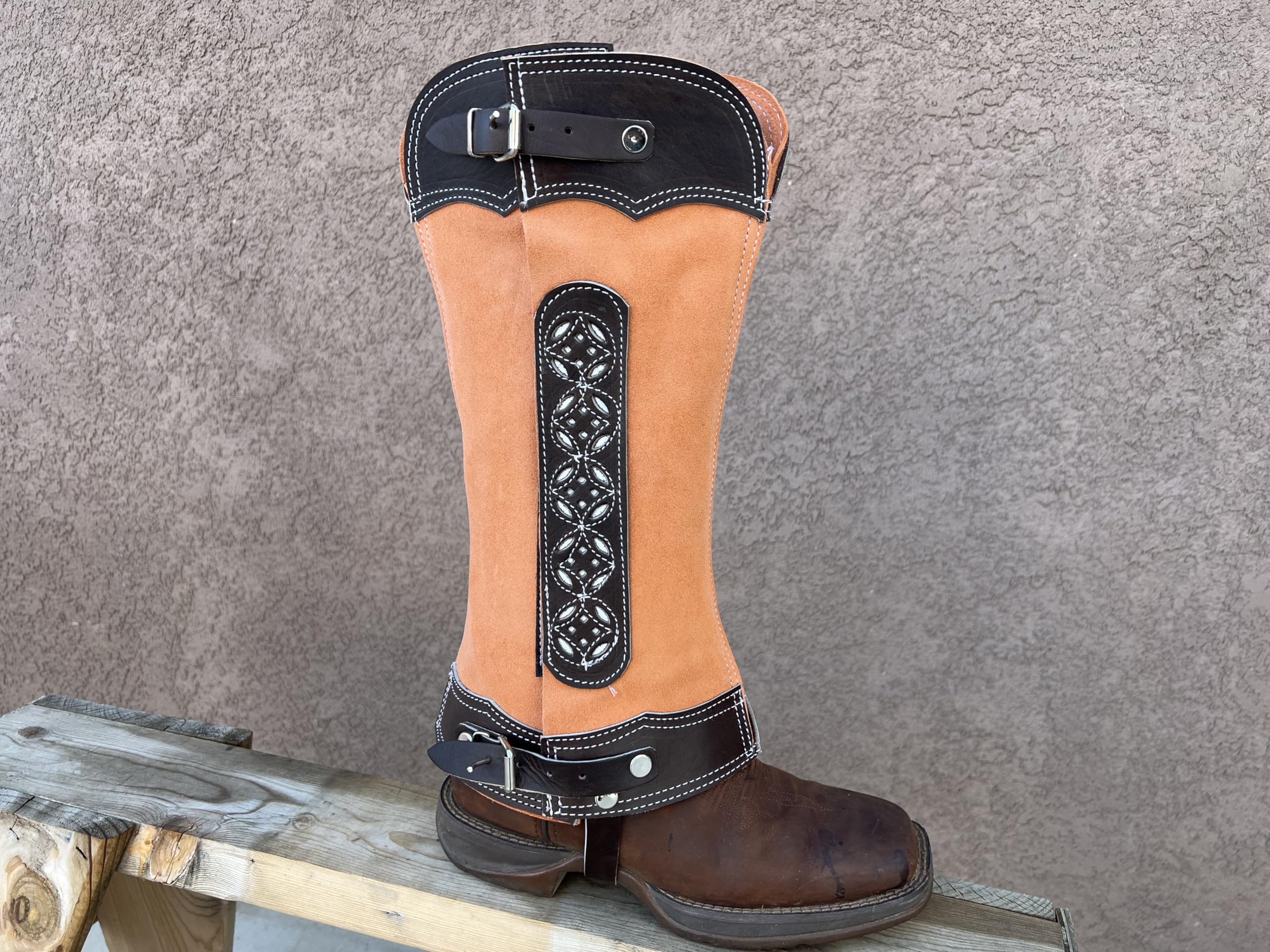 Charro Saddle Short Chaps, Polainas Charras para Montar Caballo, Charreria, Horse Tack