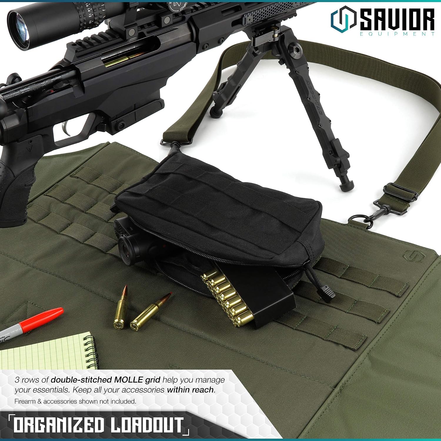 Savior Equipment Tactical Deluxe Padded Quick Release All-Purpose Shooting Mat - Anti-Slippery, Roll-Up Style w/Carrying Handle
