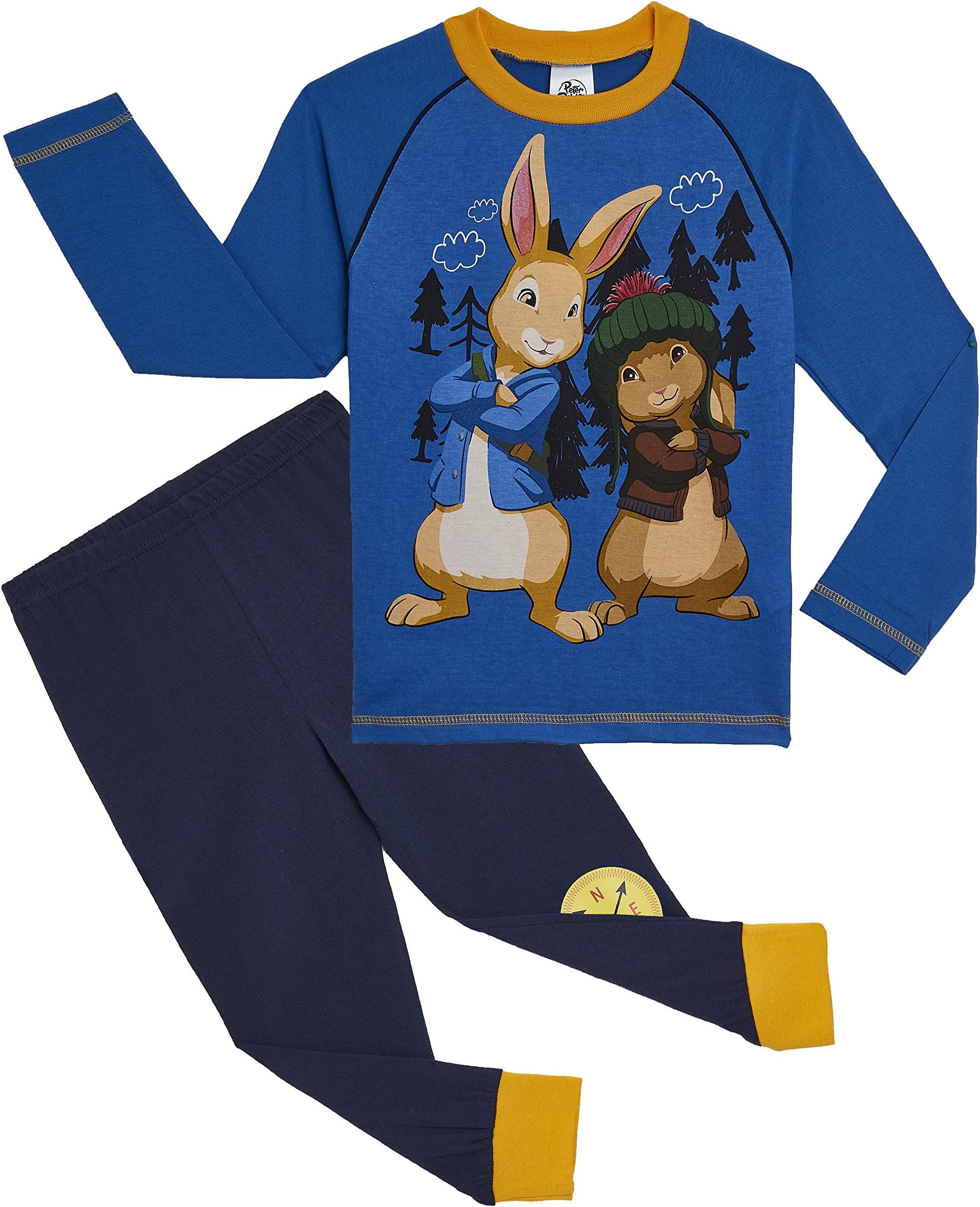 Peter Rabbit Boys Pyjamas (7-8 Years, Blue&Orange)