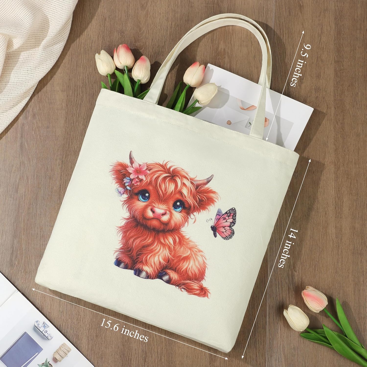 Highland Cow Gifts for Women, Highland Cow Decor, Cute Birthday Christmas Gift for Cows Lovers - Image 3