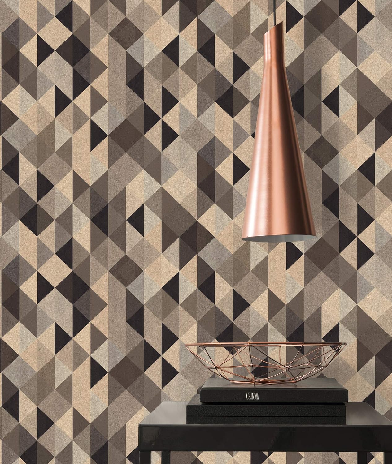 Uр Tо 40% оƒƒ A.S. Création Vliestapete Scandinavian 2 Tapete geometrisch grafisch 10,05 m x 0,53 m Schwarz Metallic Braun Made in Germany 367864 36786-4