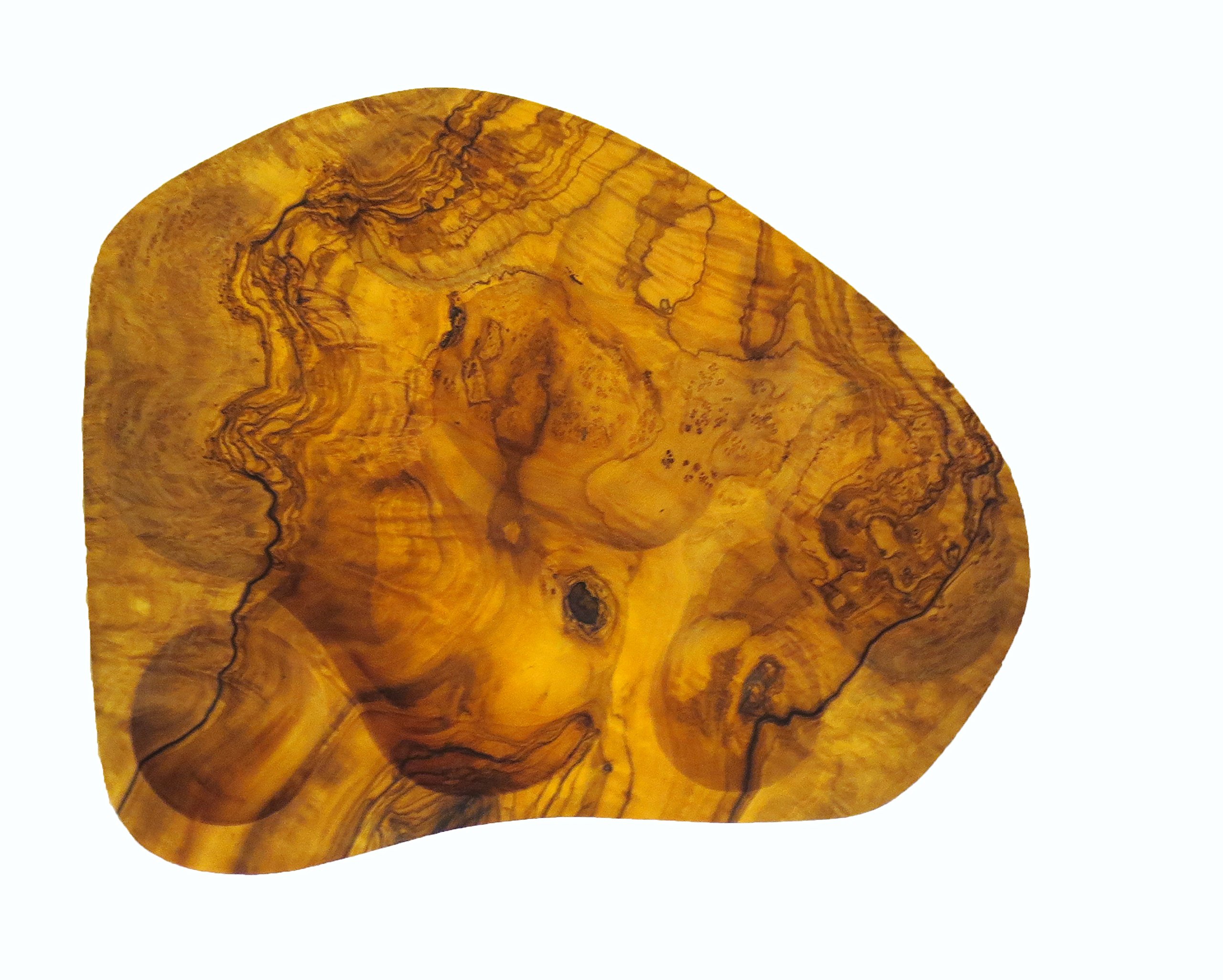 Arte LegnoDipping Dish Made From 100% Olive Wood with Unique Patterning, 7 Wells