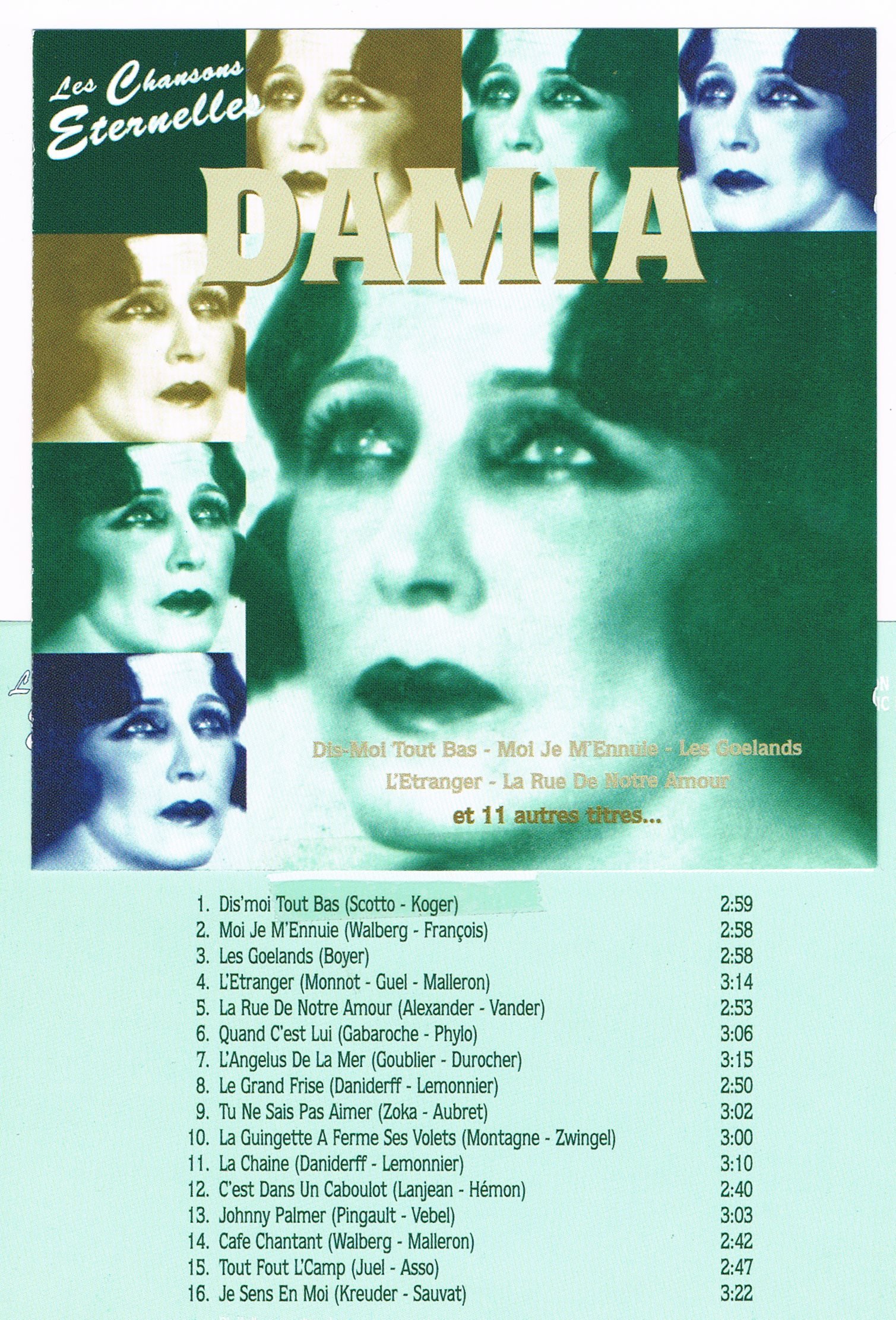 Les Chansons Eternelles de Damia [Audio CD] Damia