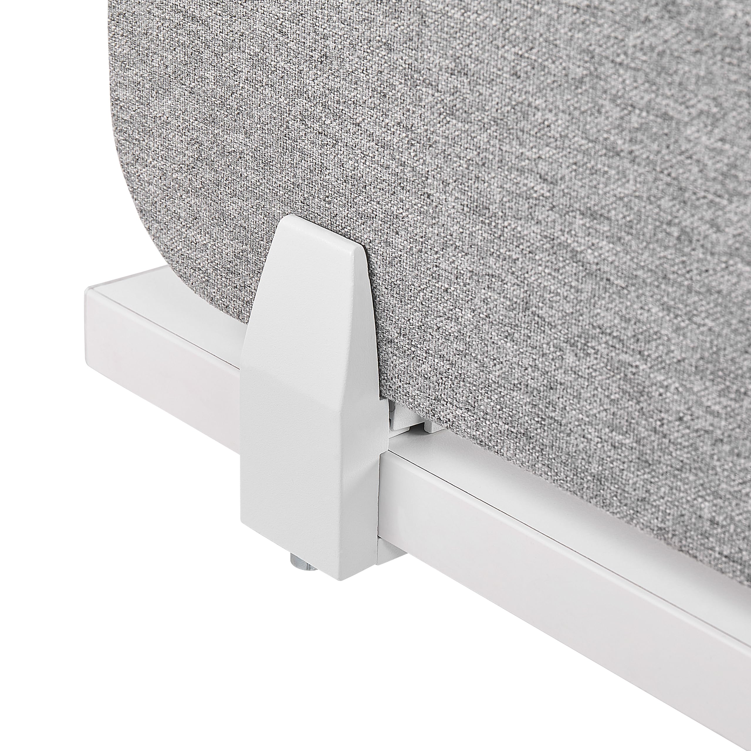 Beliani Pannello Divisorio Fonoassorbente in Pet 120 x 40 cm Grigio Chiaro