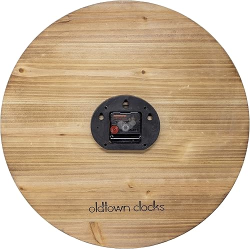 Miniatura 4 de Reloj de pared romano de madera multicolor de 24 pulgadas con playa costera marítima (gris, 24 pulgadas)