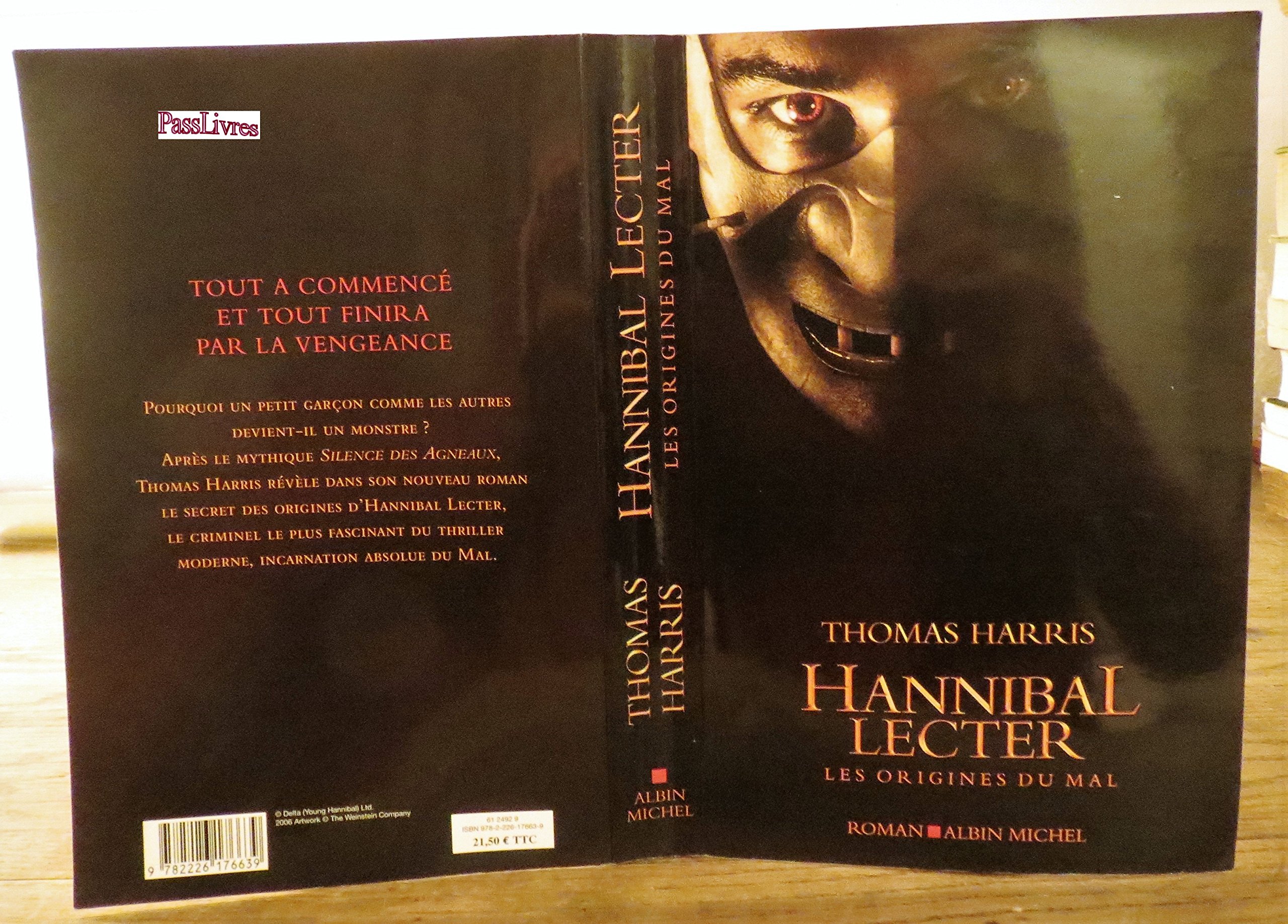 Amazon | Hannibal Lecter: Les Origines Du Mal | Harris, Thomas | Literary
