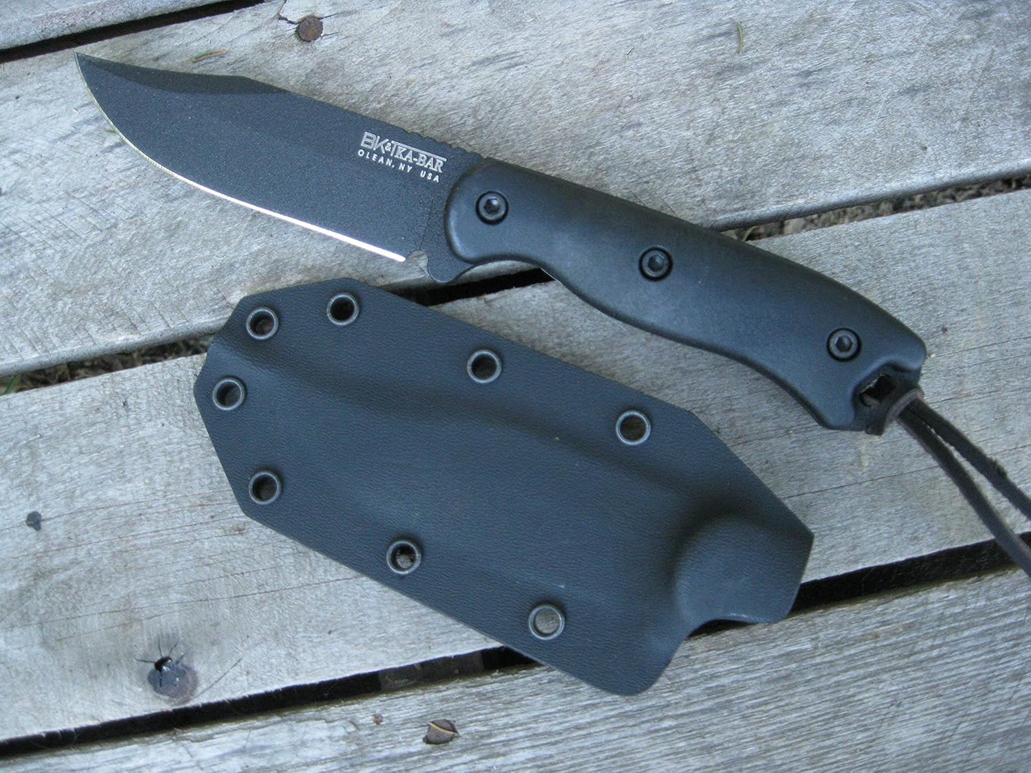 Valhalla Custom Kydex Sheath Ka-bar Becker BK17 BLACK Two Piece