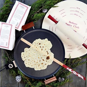 8 Piece Lefse Starter Kit, Non-stick Grill