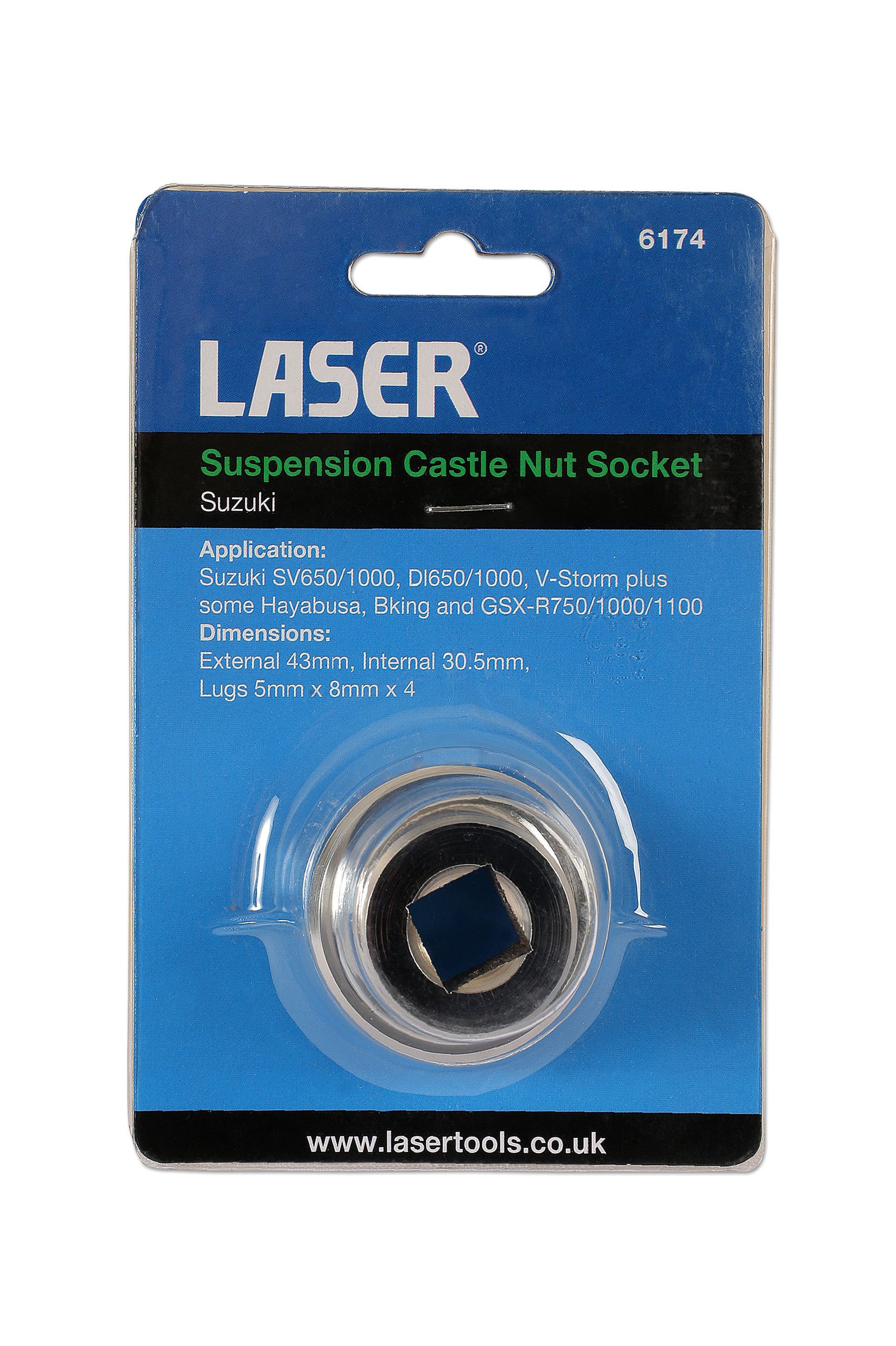 Amazon.com: Laser 6174 Suspension Castle Nut Socket - Suzuki