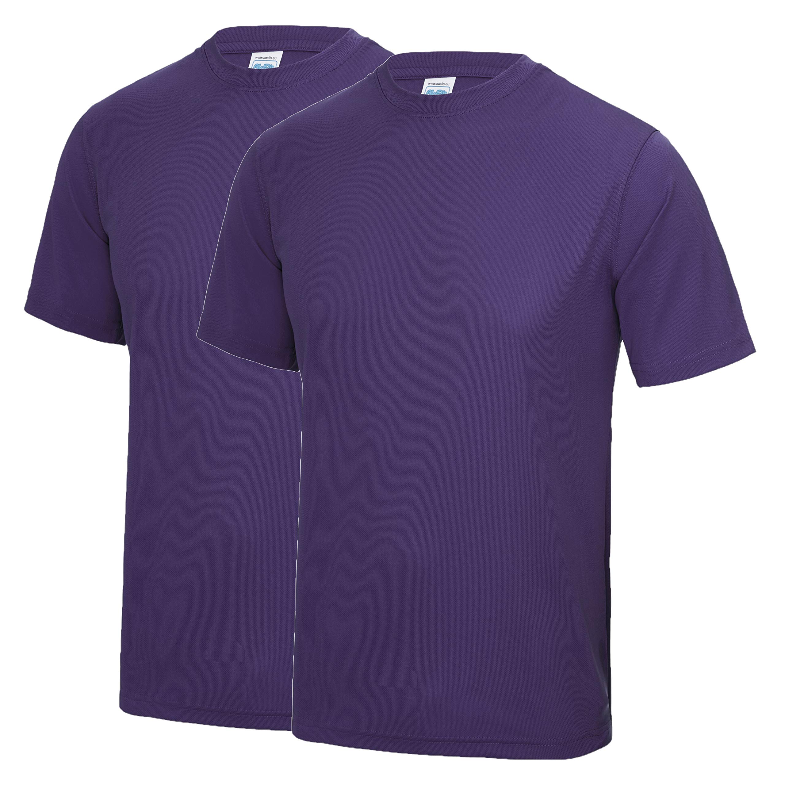 AWDis Just Cool JC001 Cool T 2 Pack - Purple - Medium