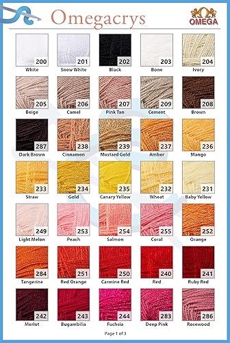 Miniatura 3 de OMEGA CRYS 100grs - Hilo de cristal fino, ideal para todas las manualidades, color 01-blanco 200