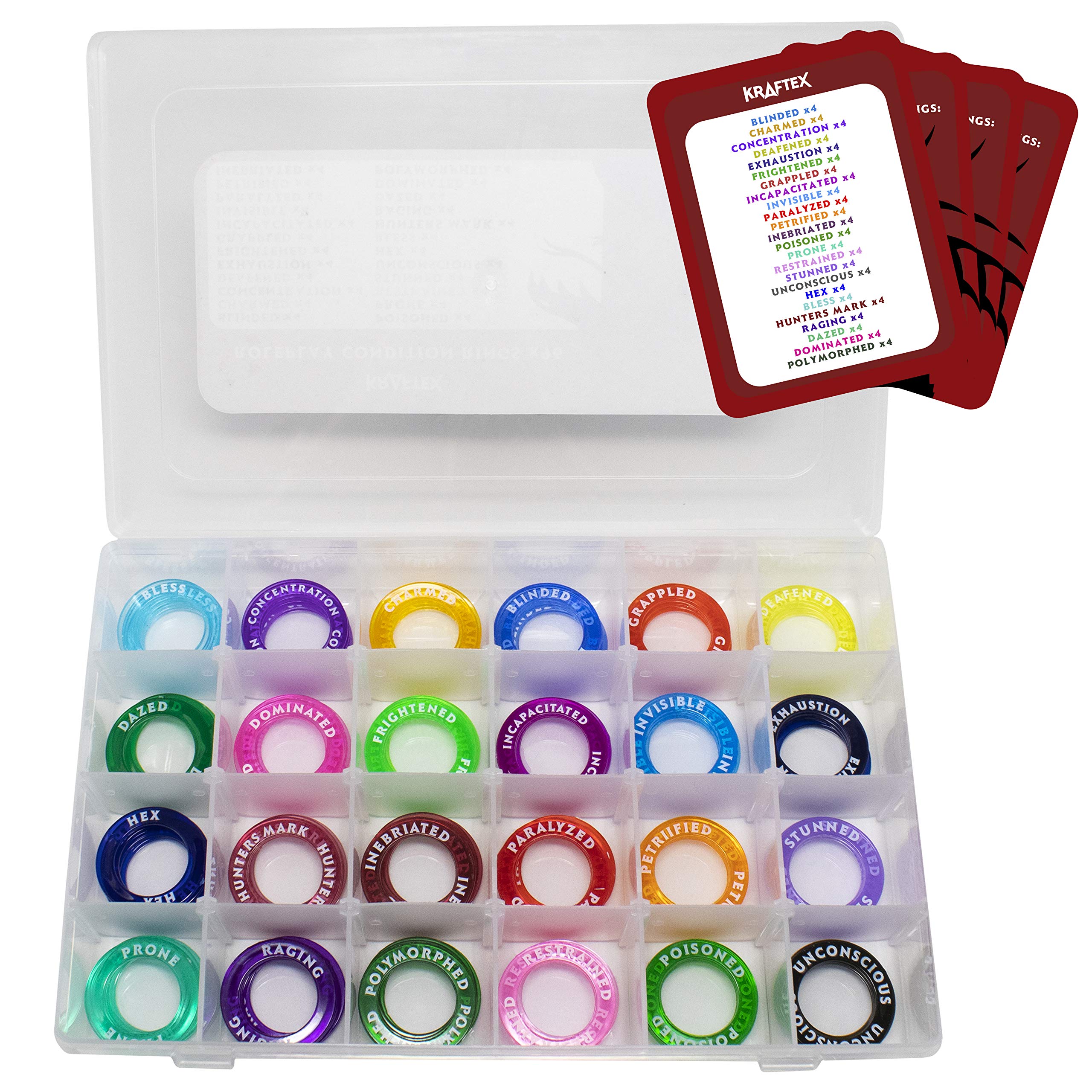 Buy D D Condition Markers 96 Pcs DND Condition Ring Tokens For Spell 