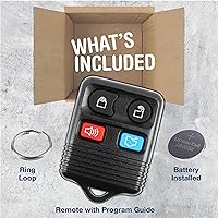 Vista 2 de KeylessOption Llavero de repuesto para 2005 2006 2007 2008 2009 2010 2011 2012 2013 2014 Ford F150 Explorer Ranger Mustang Lincoln Mercury Control