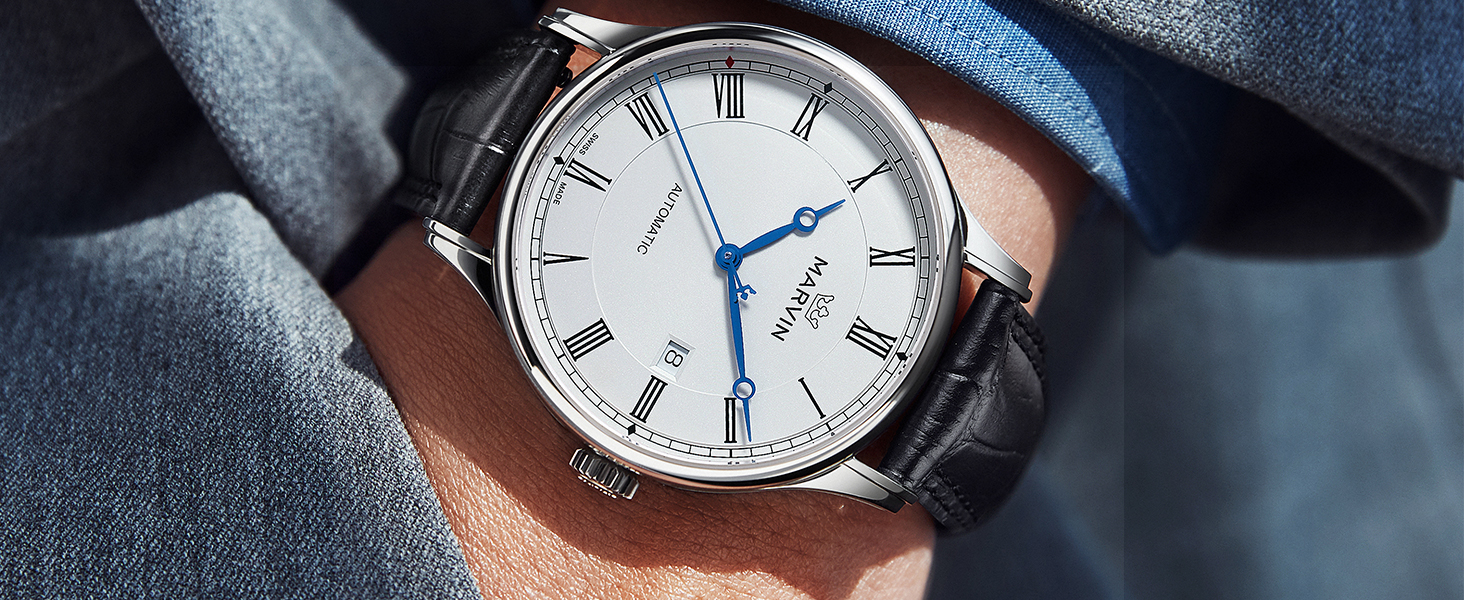 MARVIN オートマチック Amazon.com: marvin Automatic Watch for Men Swiss Movement