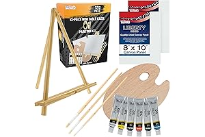 U.S. Art Supply 13-Piece Artist Painting Set for Kids 6-12 with Easel
