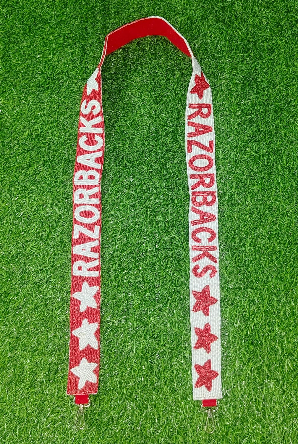 Handmade woo razor Sooi Beaded Purse Strap – 47" x 1.5" for Game Day, Crossbody and Handbag Replacement