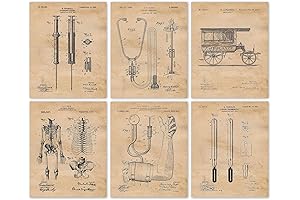 Vintage Medical Wall Art Set: Elevate Your Space with the Intriguing History of Medicine