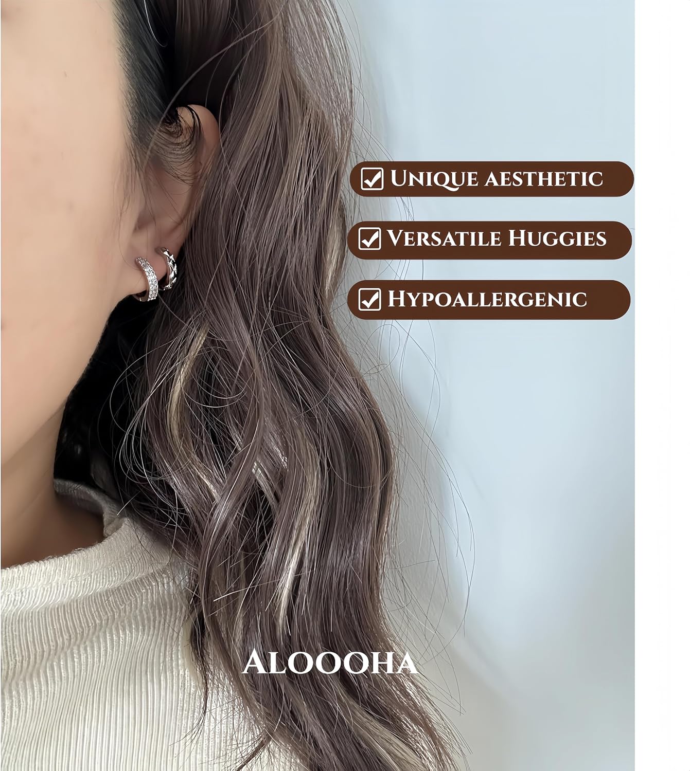 Small Gold Silver Hoop Earrings for Women, 14K Real Gold Plated Hoop Earrings for Women, Hypoallergenic 925 Sterling Silver Post, Lightweight Comfortable Trendy Jewelry, Ideal Gift for Her - Image 4