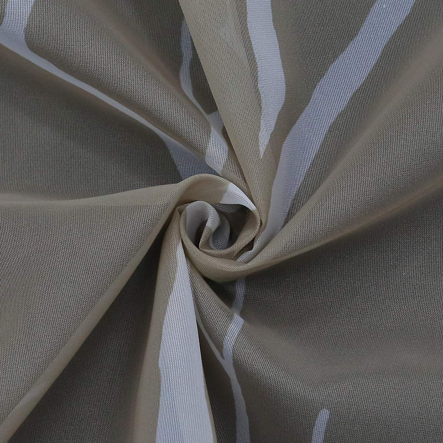 Joyswahl 1 Pièce Mia Rideau Brise-Bise Voilage Cuisine à Pattes Transparent Simple Décor De Salon Chambre à Coucher Balcon HxL 45x90cm Marron