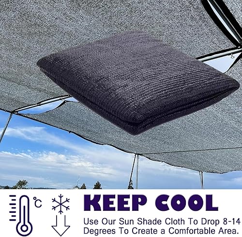 Miniatura 5 de Red solar 40% negra para protección solar, tela resistente a los rayos UV, para plantas de flores de jardín para invernadero, tamaño personalizado