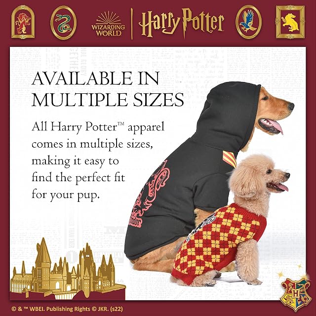 Foto 5 de 7 de Harry Potter: Suéter Gryffindor FF19070 - Disfraz para Mascotas, Talla M, Rojo Gryffindor