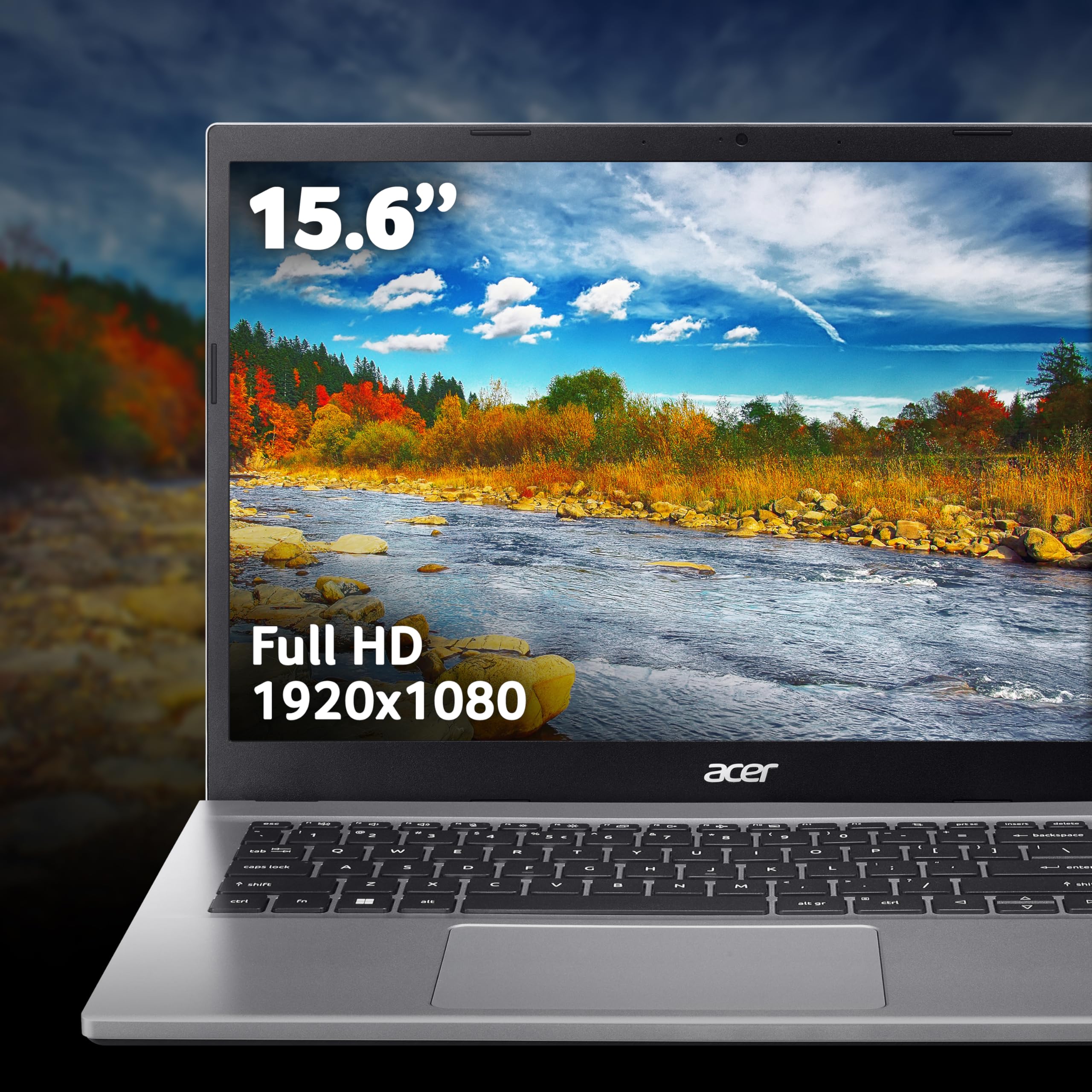 Acer Aspire Go 15 AG15-42P Laptop - AMD Ryzen 7 5825U, 16GB, 1TB SSD, Integrated Graphics, 15.6" Full HD, Windows 11, Silver - 5
