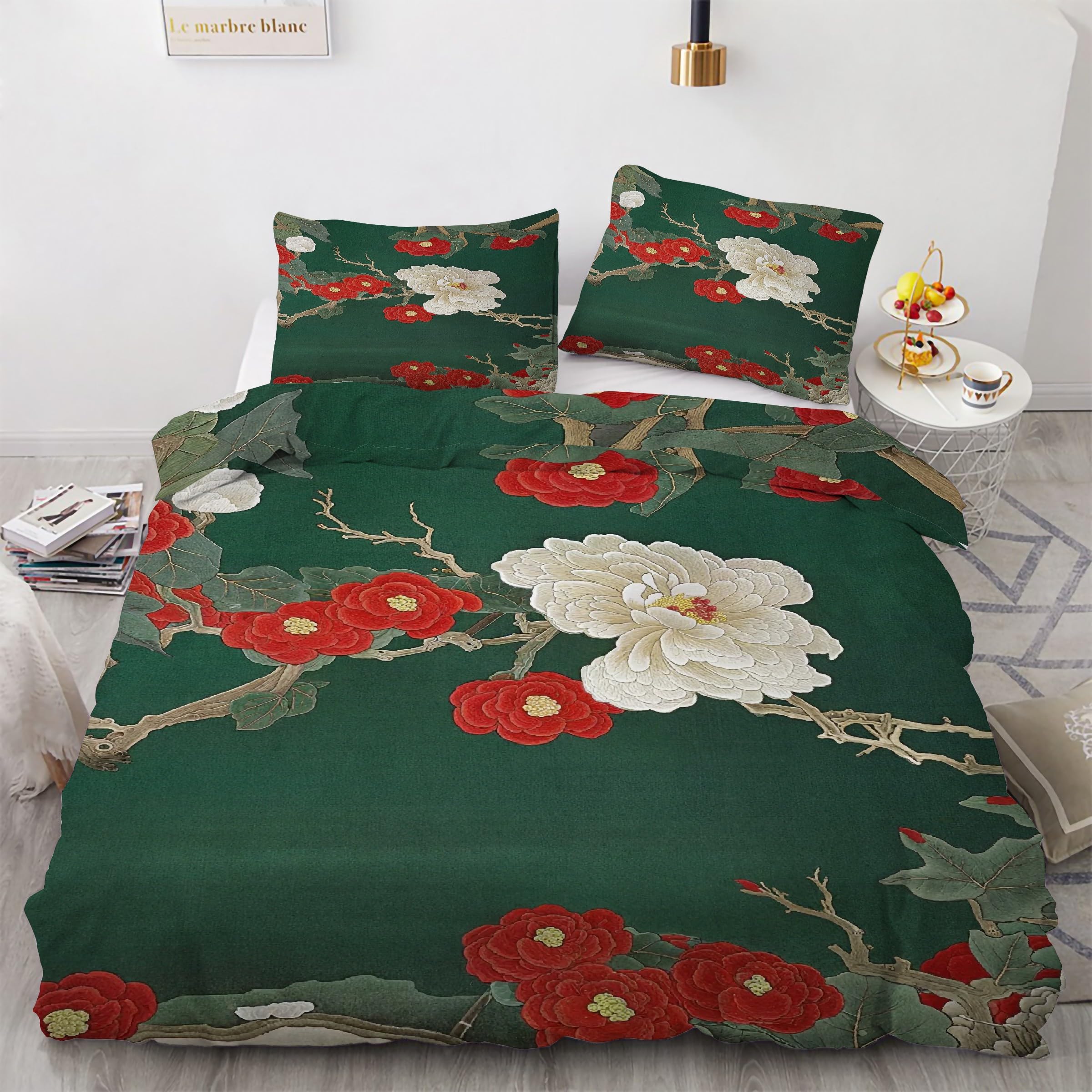 Parure de lit rural 200x200 pour une chambre style campagne chic