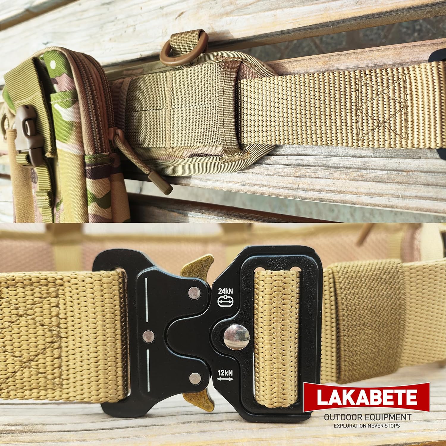 Tactical Battle Belt Molle Belts with Pouches for Sports Outdoors Hunting