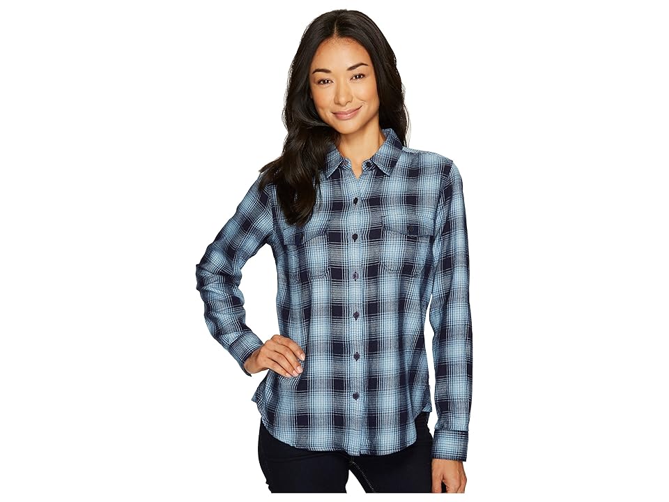 

Toad&Co Indigo Skye Long Sleeve Shirt (Weathered Blue) Women's Clothing