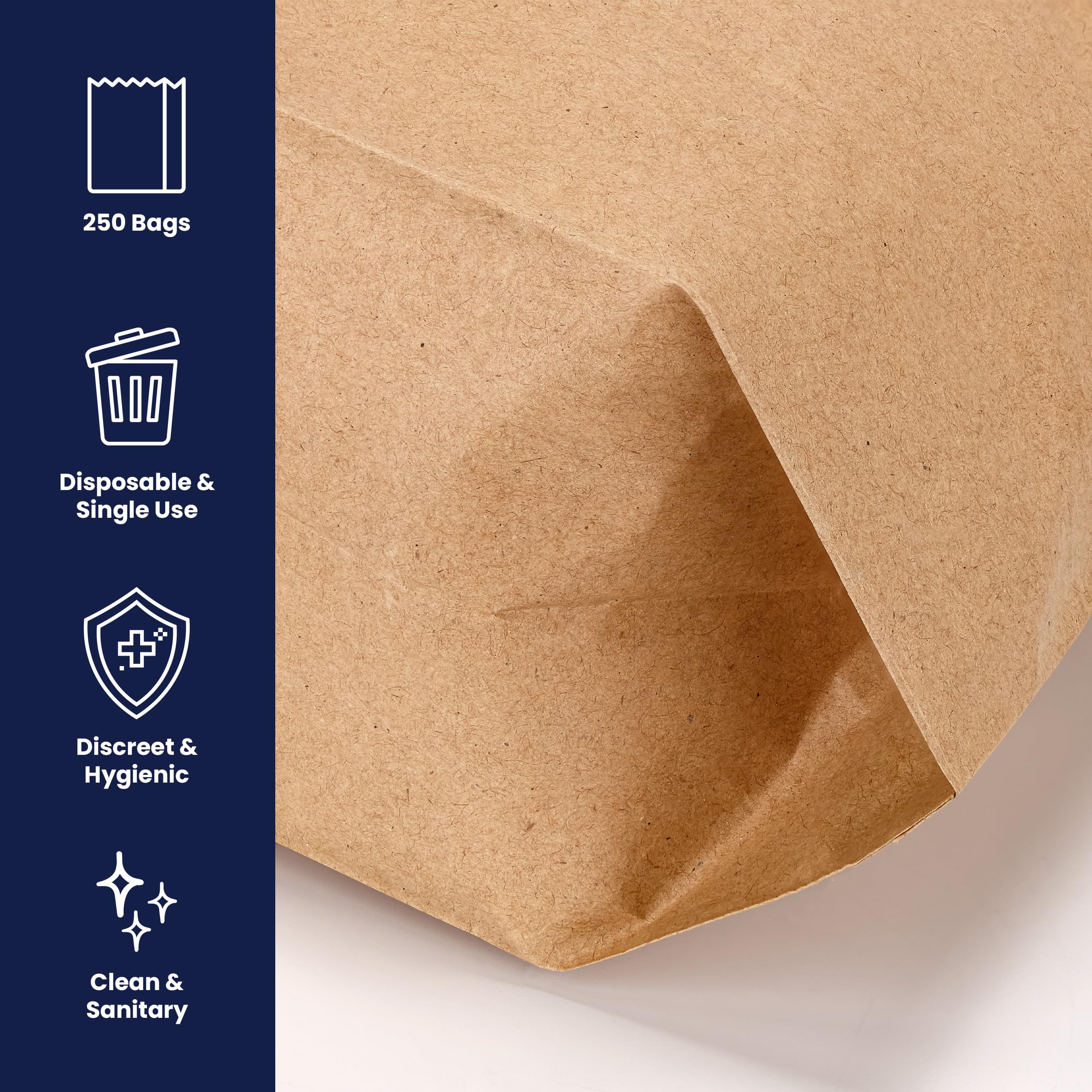 Hospeco HS-6141 - Rivestimento igienico femminile in carta cerata, 250 pezzi
