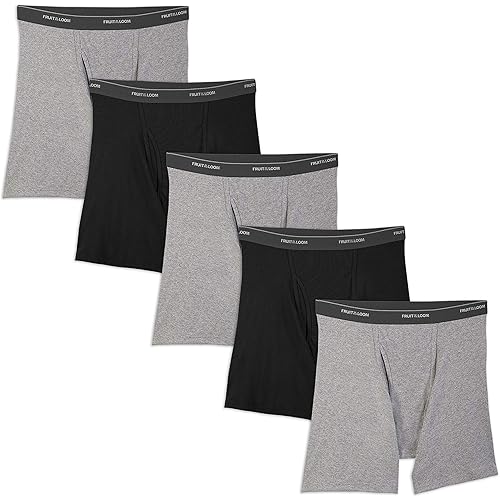 Fruit of the Loom Men's No Ride Up Boxer Brief