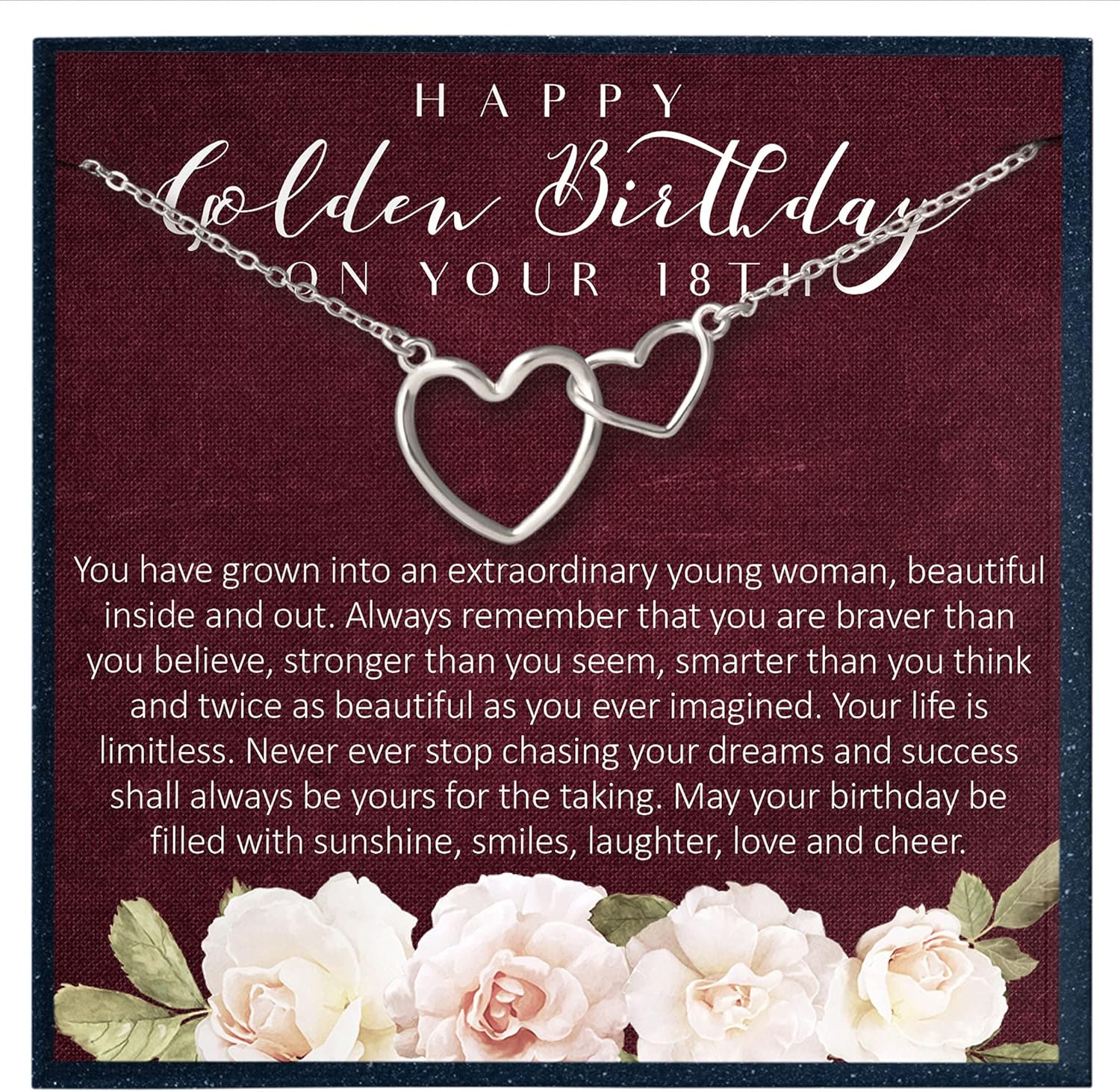 18th Birthday Gift for Women Birthday Gift for 18 Year Old Girl Gifts for Her Bday Gift Ideas for 18 Birthday Jewelry Gift for Women Age 18 - Heart Necklace