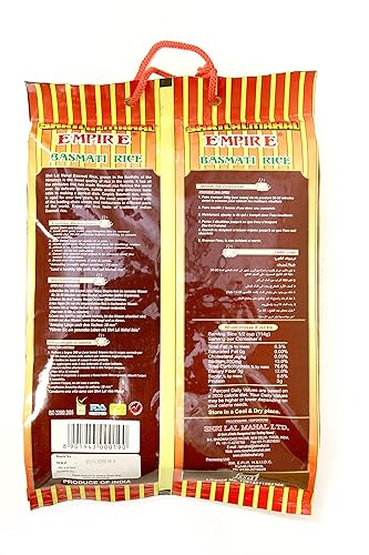 Miniatura 2 de SHRILALMAHAL Empire Basmati Rice (Most Premium), 10 libras  180 onzas