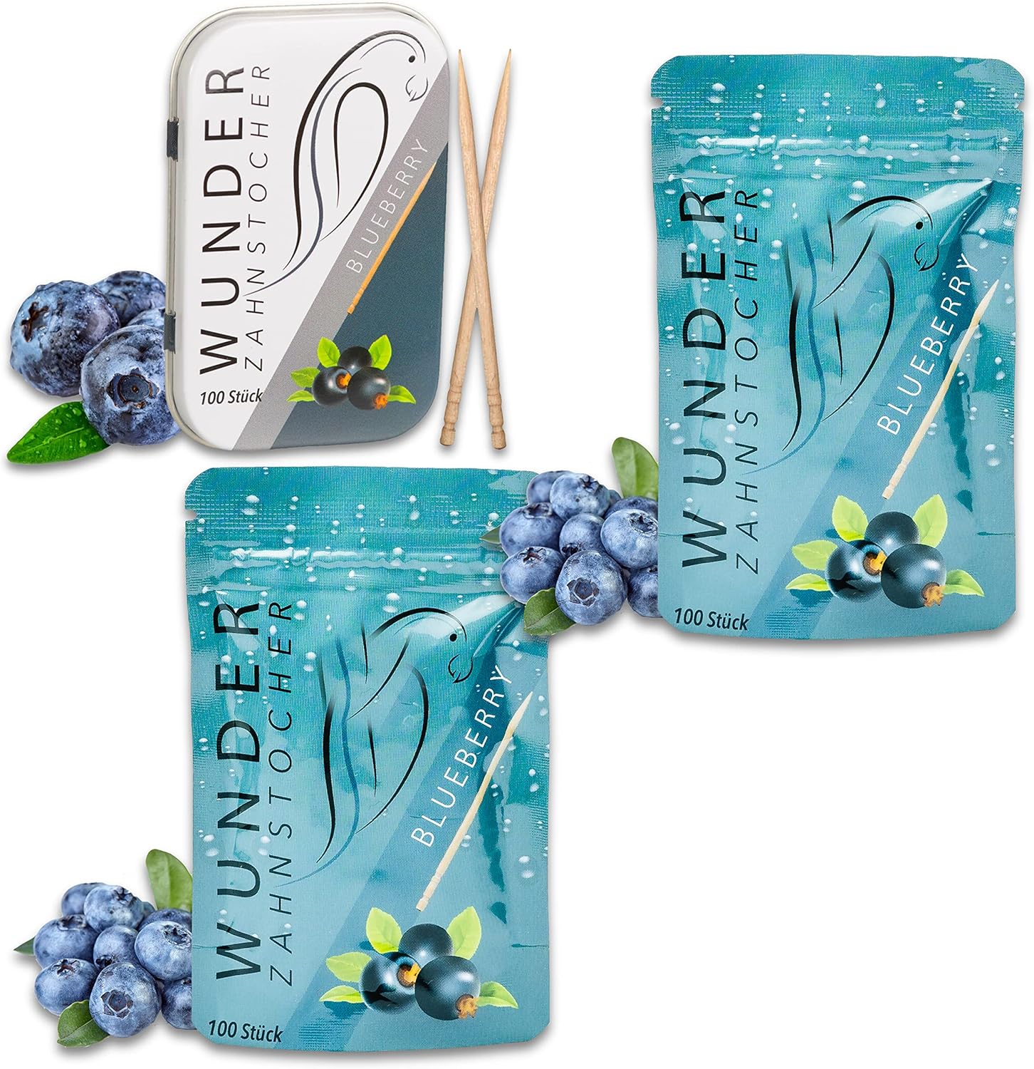 Wonder Toothpicks Flavoured Toothpicks 3Pack Chewing Gum Plastic