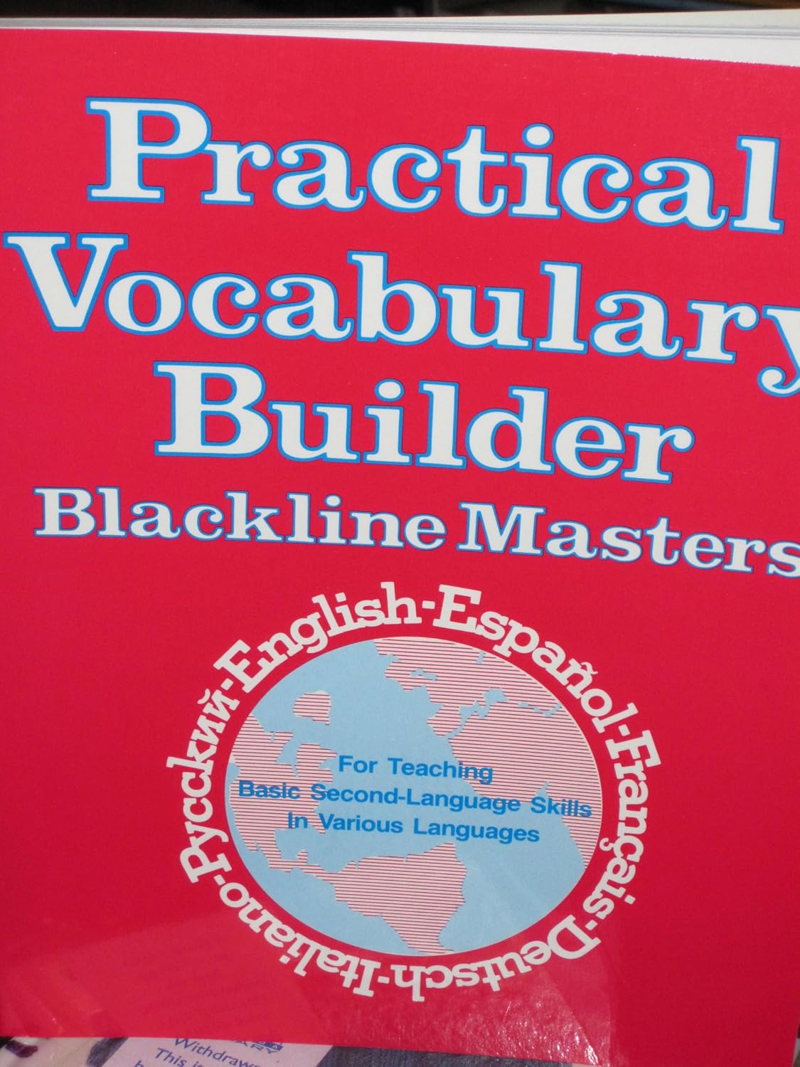Practical Vocabulary Builder Blackline Masters Buy Online at Best