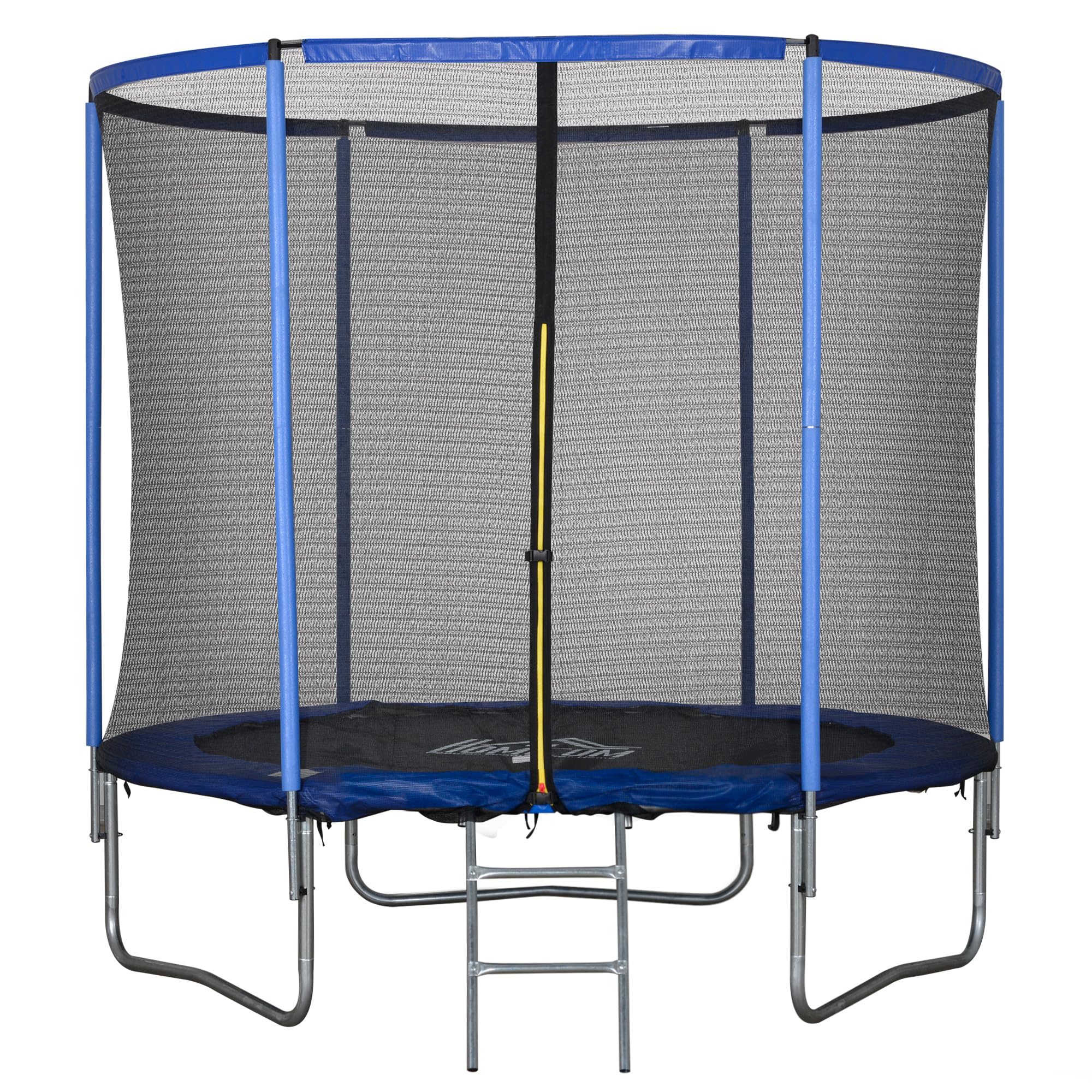 HOMCOM Outdoor Trampolin für Erwachsene Ø244x240cm Blau/Schwarz