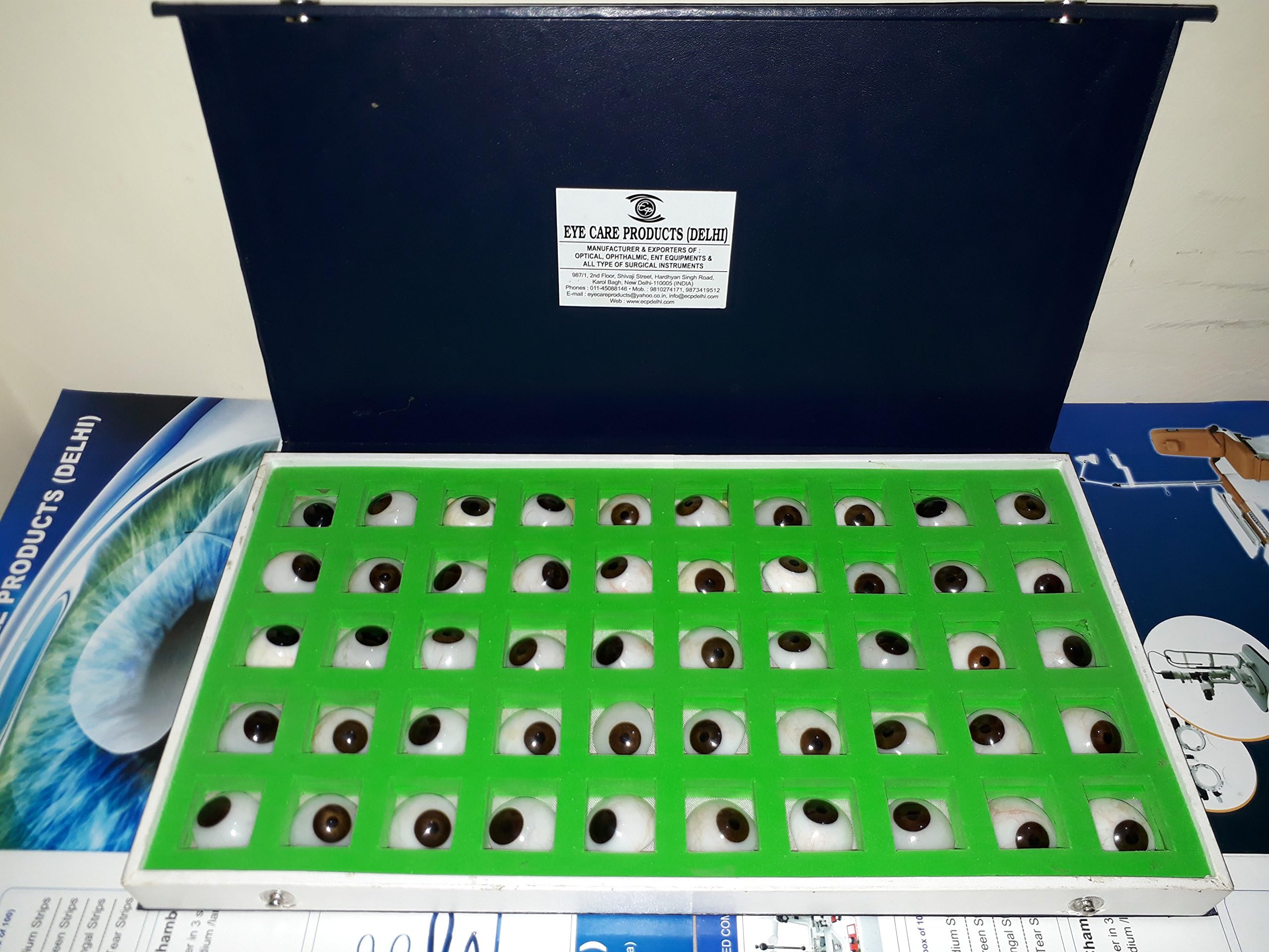 Eye Care Products (Delhi) Artificial Eye Box -50 Pieces