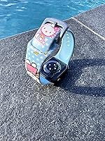 Vista 52 de Correa de silicona para Apple Watch de Hello Kitty para 38/40/1.614 in para Series 7/6/5/4/3/2/1/SE