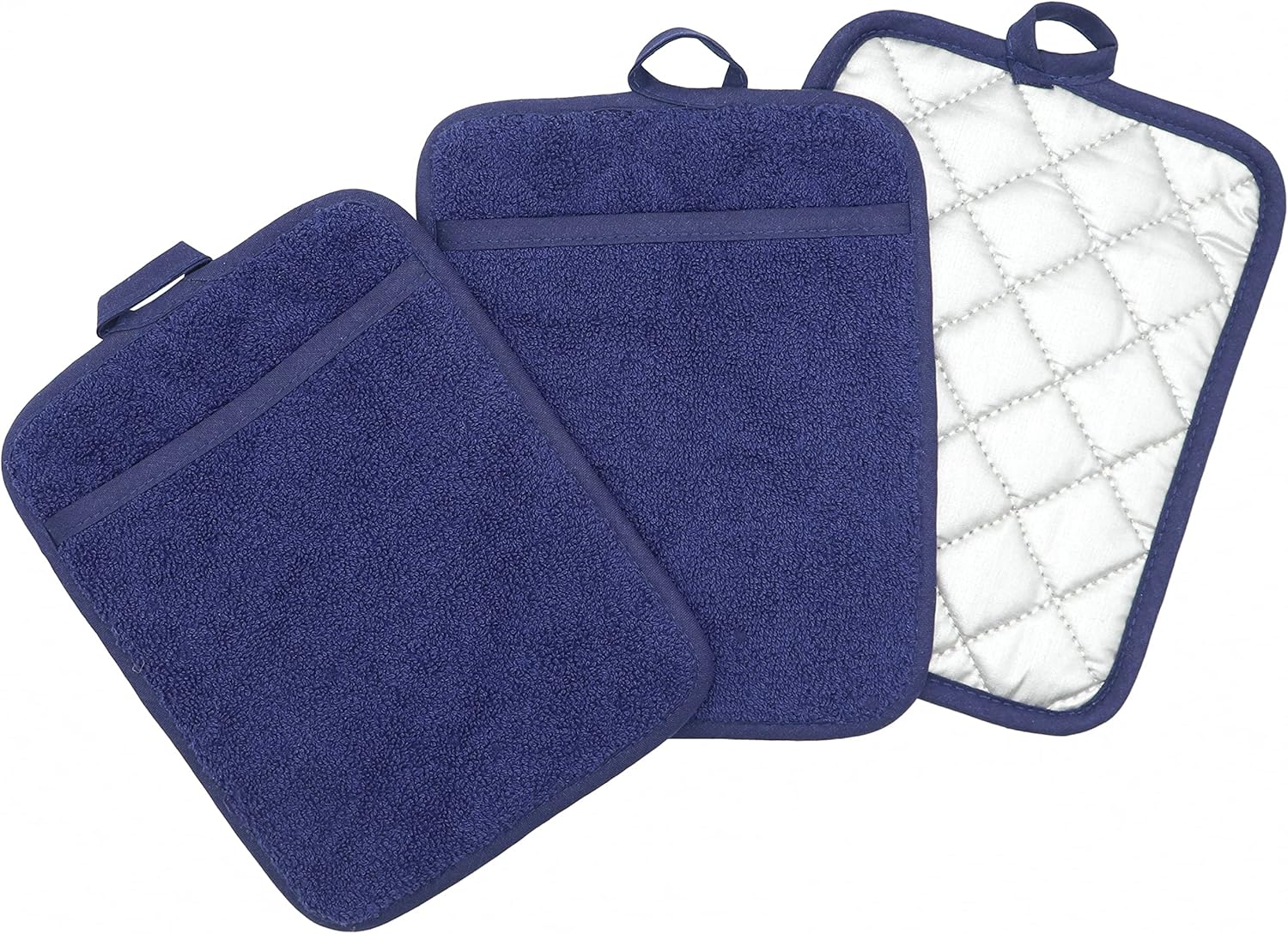 Quilted Terry Pot Holders Hot Pads, Cotton Pot Holder Pot