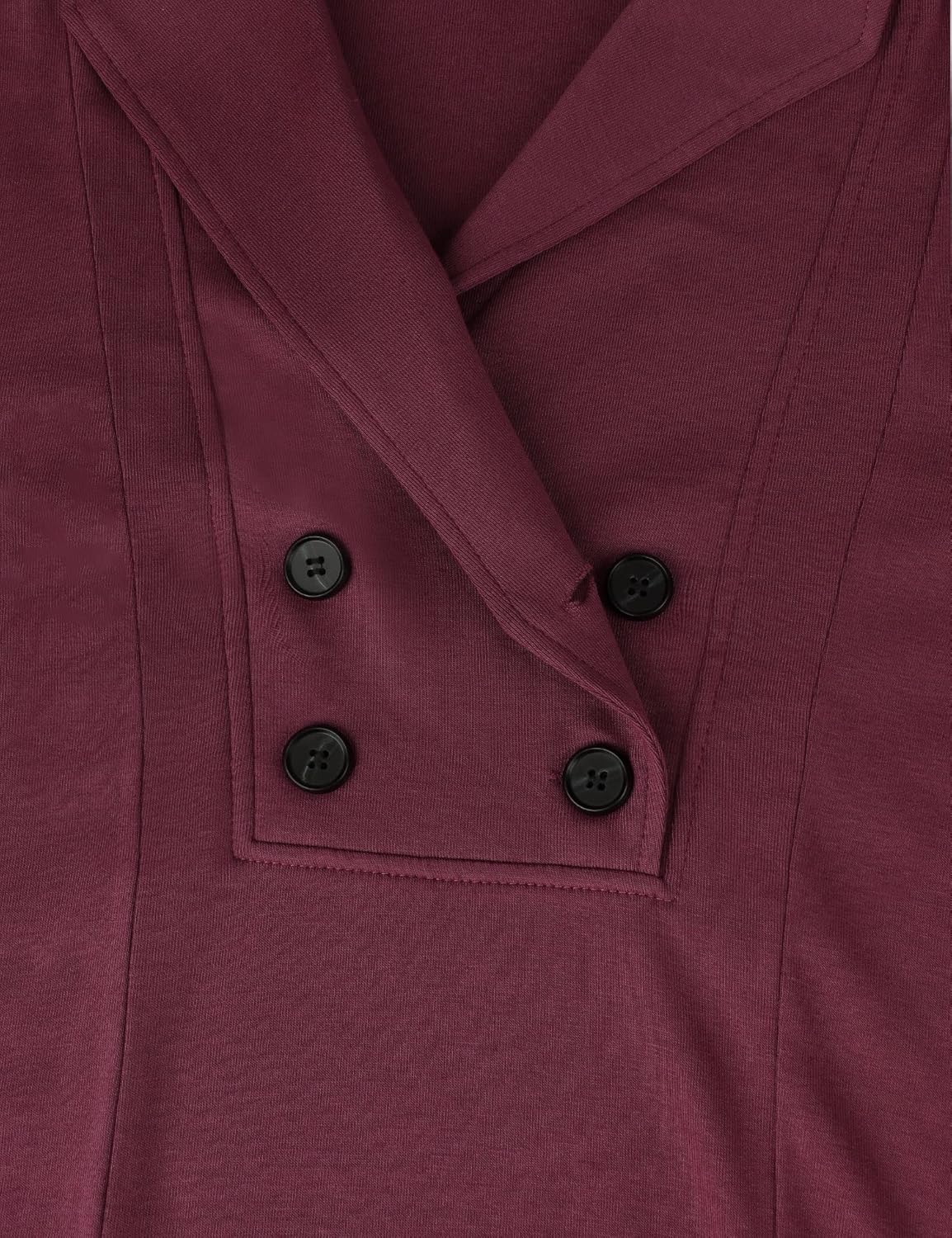 Bebonnie Womens Long Sleeve Casual V Neck Sweatshirts Pullover Tunic Tops with Buttons - Image 5