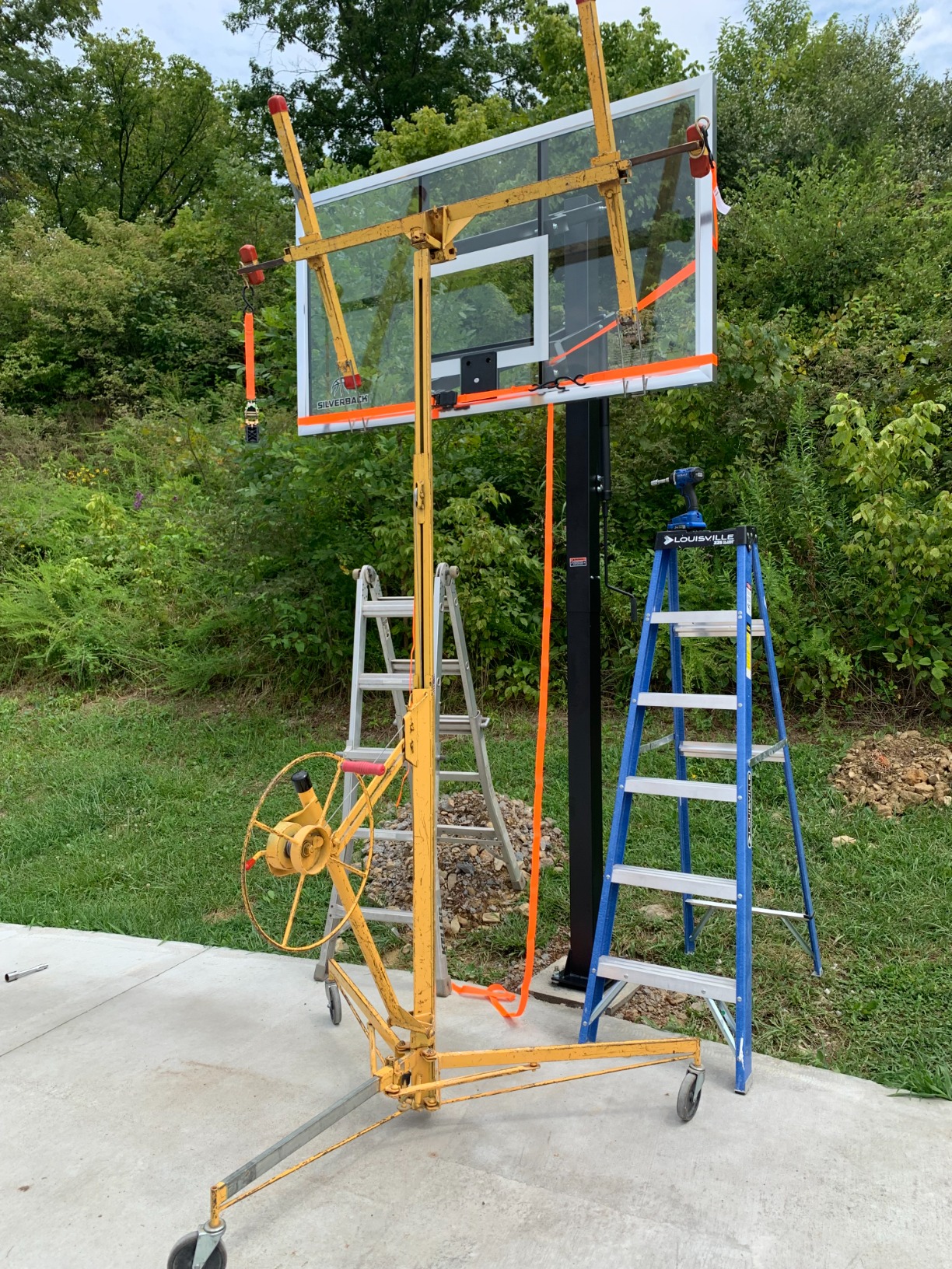 35/mo Finance Silverback InGround Basketball Hoops, Adjustable